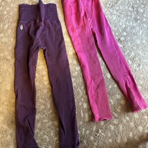 Women's Purple and Pink Leggings
